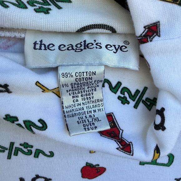 VINTAGE 90S the eagles eye long sleeve turtleneck L/XL back to school - Picture 5 of 7